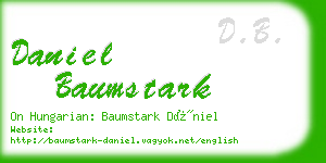 daniel baumstark business card